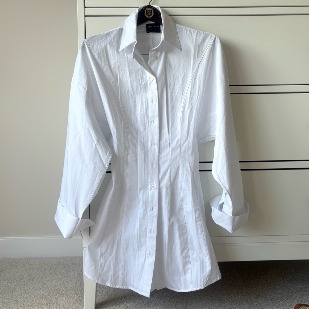 ASOS Women's White Long Sleeve Dress